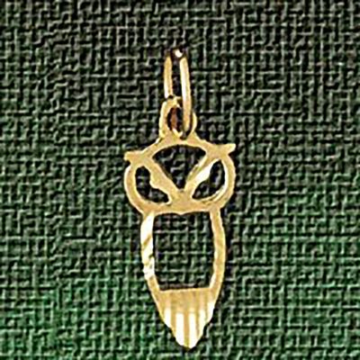 Dazzlers Jewelry Owl Pendant Necklace Charm Bracelet in Yellow, White or Rose Gold 3075, MPN: DZ-30…