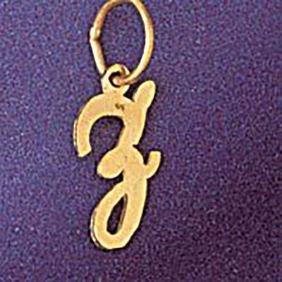 Dazzlers Jewelry Initial Z Pendant Necklace Charm Bracelet in Yellow, White or Rose Gold 9562z, MPN…
