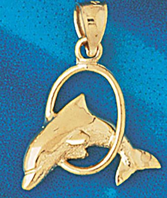 Dazzlers Jewelry Dolphin Pendant Necklace Charm Bracelet in Yellow, White or Rose Gold 498, MPN: DZ…