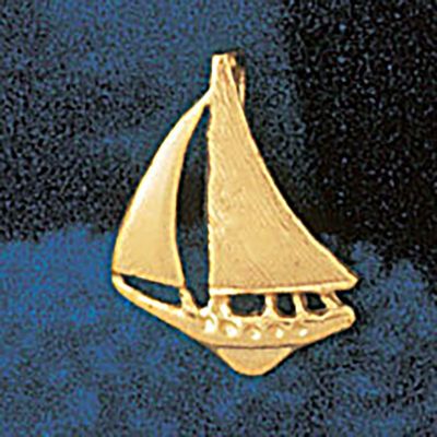 Dazzlers Jewelry Sailboat Pendant Necklace Charm Bracelet in Yellow, White or Rose Gold 1256, MPN: …