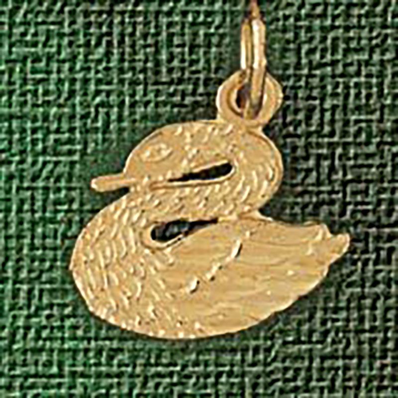 Dazzlers Jewelry Swan Pendant Necklace Charm Bracelet in Yellow, White or Rose Gold 3012, MPN: DZ-3…