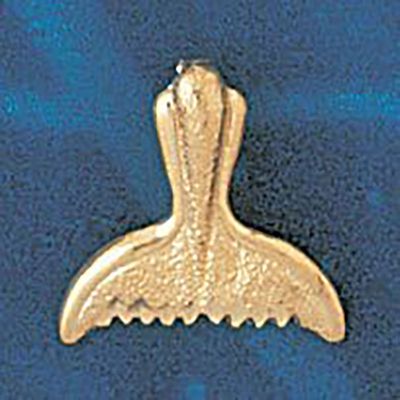 Dazzlers Jewelry Whale Tail Pendant Necklace Charm Bracelet in Yellow, White or Rose Gold 873, MPN:…