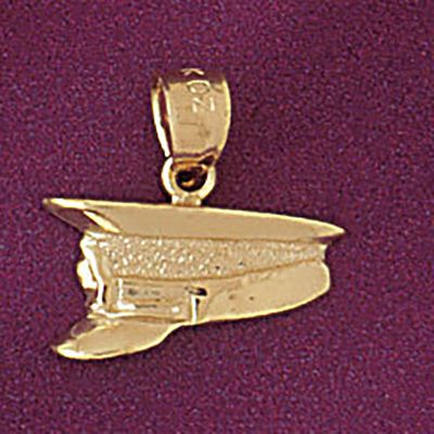 Dazzlers Jewelry Police Hat Pendant Necklace Charm Bracelet in Yellow, White or Rose Gold 4557, MPN…