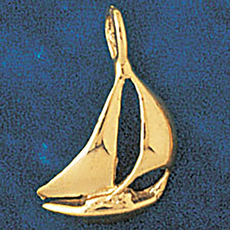 Dazzlers Jewelry Sailboat Pendant Necklace Charm Bracelet in Yellow, White or Rose Gold 1244, MPN: …