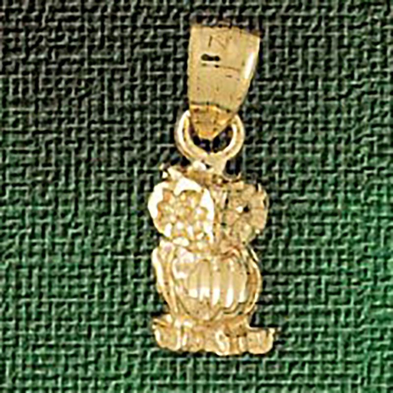 Dazzlers Jewelry Owl Pendant Necklace Charm Bracelet in Yellow, White or Rose Gold 3076, MPN: DZ-30…