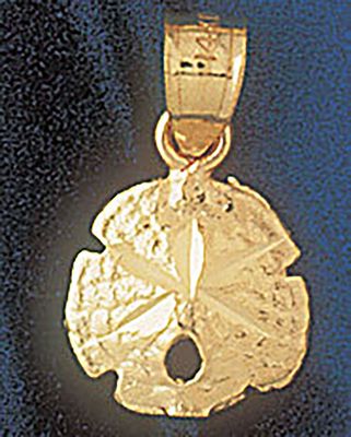 Dazzlers Jewelry Sand Dollar Sea urchins Pendant Necklace Charm Bracelet in Yellow, White or Rose G…