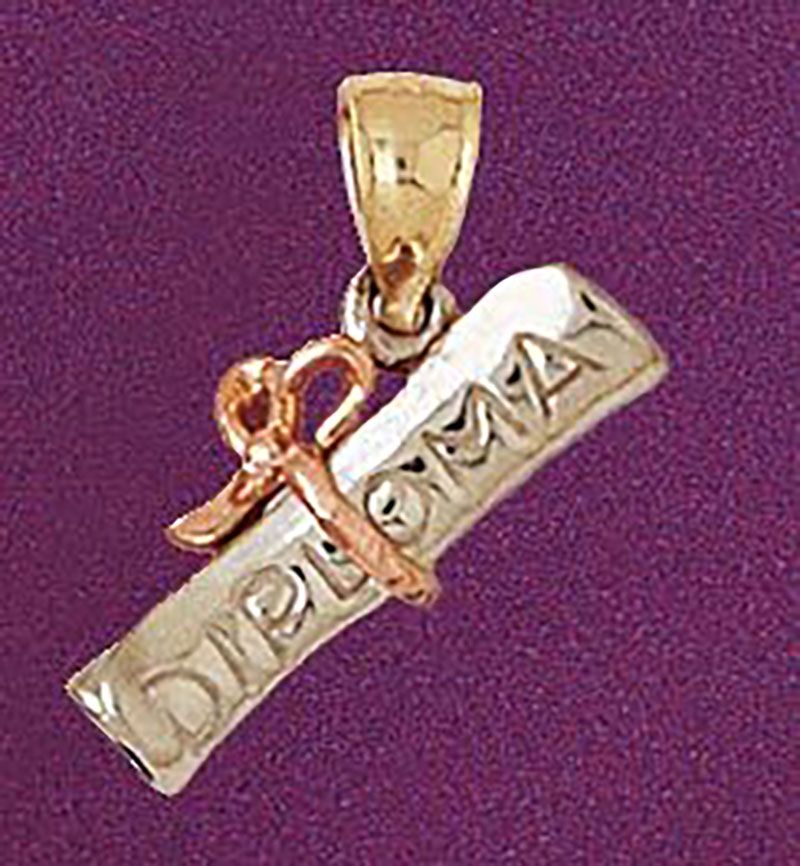 Dazzlers Jewelry Graduation Pendant Necklace Charm Bracelet in Yellow, White or Rose Gold 6452, MPN…