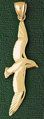 Dazzlers Jewelry Bird Pendant Necklace Charm Bracelet in Yellow, White or Rose Gold 2909, MPN: DZ-2…
