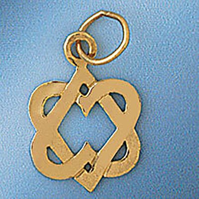 Dazzlers Jewelry Star of David Pendant Necklace Charm Bracelet in Yellow, White or Rose Gold 9215, …