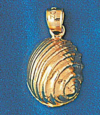 Dazzlers Jewelry Seashell Shell Pendant Necklace Charm Bracelet in Yellow, White or Rose Gold 250, …