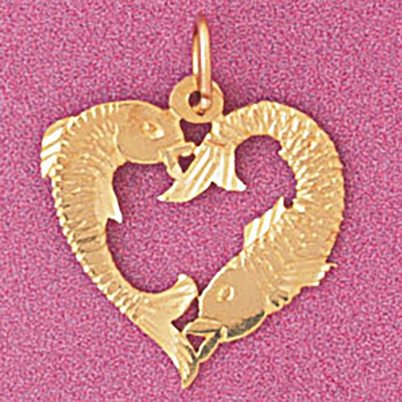 Dazzlers Jewelry Heart Pendant Necklace Charm Bracelet in Yellow, White or Rose Gold 3877, MPN: DZ-…