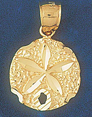 Dazzlers Jewelry Sand Dollar Sea urchins Pendant Necklace Charm Bracelet in Yellow, White or Rose G…