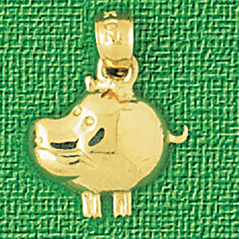 Dazzlers Jewelry Hippo Pendant Necklace Charm Bracelet in Yellow, White or Rose Gold 2606, MPN: DZ-…