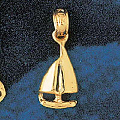 Dazzlers Jewelry Sailboat Pendant Necklace Charm Bracelet in Yellow, White or Rose Gold 1255, MPN: …