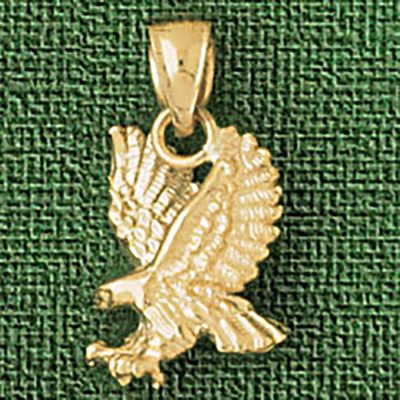 Dazzlers Jewelry Eagle Pendant Necklace Charm Bracelet in Yellow, White or Rose Gold 2293, MPN: DZ-…