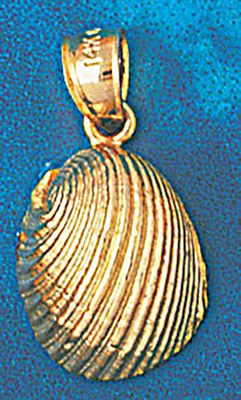 Dazzlers Jewelry Seashell Shell Pendant Necklace Charm Bracelet in Yellow, White or Rose Gold 252, …