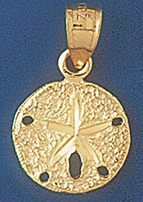 Dazzlers Jewelry Sand Dollar Sea urchins Pendant Necklace Charm Bracelet in Yellow, White or Rose G…