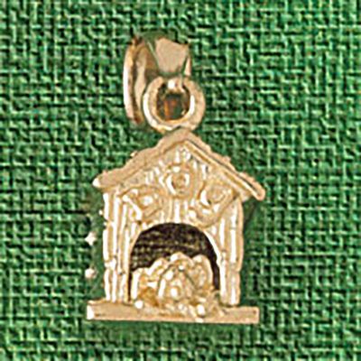 Dazzlers Jewelry Dog House Pendant Necklace Charm Bracelet in Yellow, White or Rose Gold 2008, MPN:…