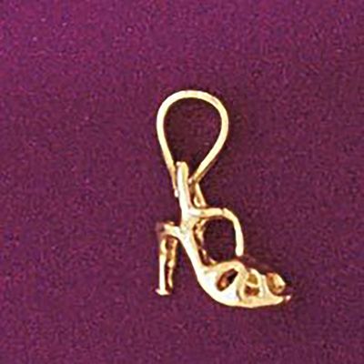 Dazzlers Jewelry Shoe Pendant Necklace Charm Bracelet in Yellow, White or Rose Gold 6120, MPN: DZ-6…
