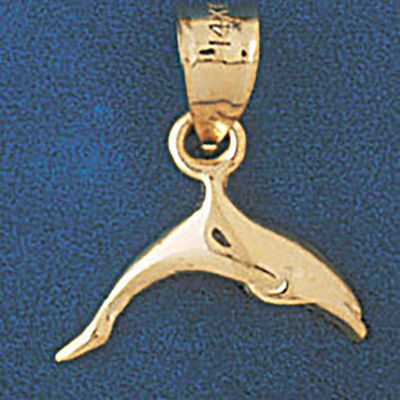 Dazzlers Jewelry Dolphin Pendant Necklace Charm Bracelet in Yellow, White or Rose Gold 467, MPN: DZ…