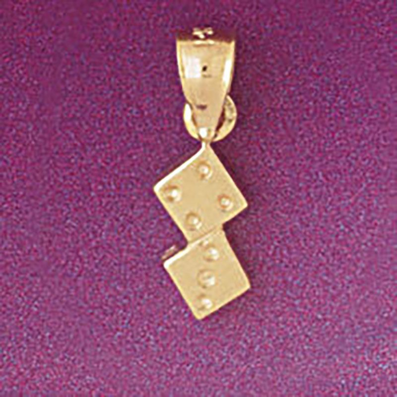 Dazzlers Jewelry Dice Pendant Necklace Charm Bracelet in Yellow, White or Rose Gold 5430, MPN: DZ-5…