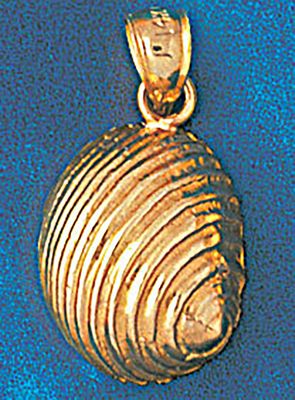 Dazzlers Jewelry Seashell Shell Pendant Necklace Charm Bracelet in Yellow, White or Rose Gold 251, …