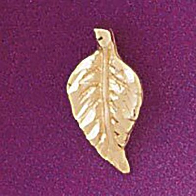 Dazzlers Jewelry Leaf Leaves Pendant Necklace Charm Bracelet in Yellow, White or Rose Gold 6784, MP…