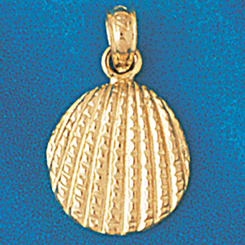 Dazzlers Jewelry Seashell Shell Pendant Necklace Charm Bracelet in Yellow, White or Rose Gold 206, …