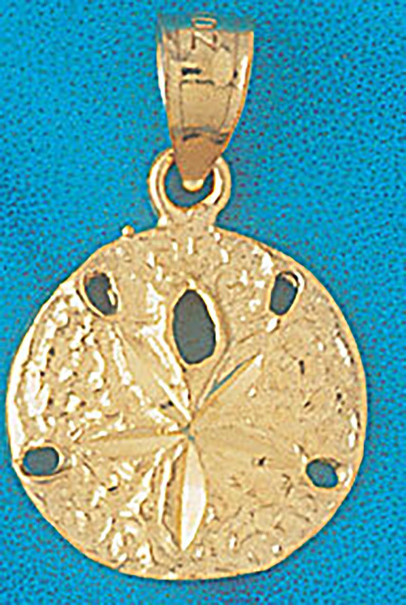 Dazzlers Jewelry Sand Dollar Sea urchins Pendant Necklace Charm Bracelet in Yellow, White or Rose G…