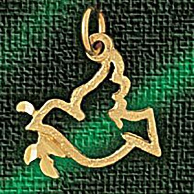 Dazzlers Jewelry Bird With Olive Branch Pendant Necklace Charm Bracelet in Yellow, White or Rose Go…