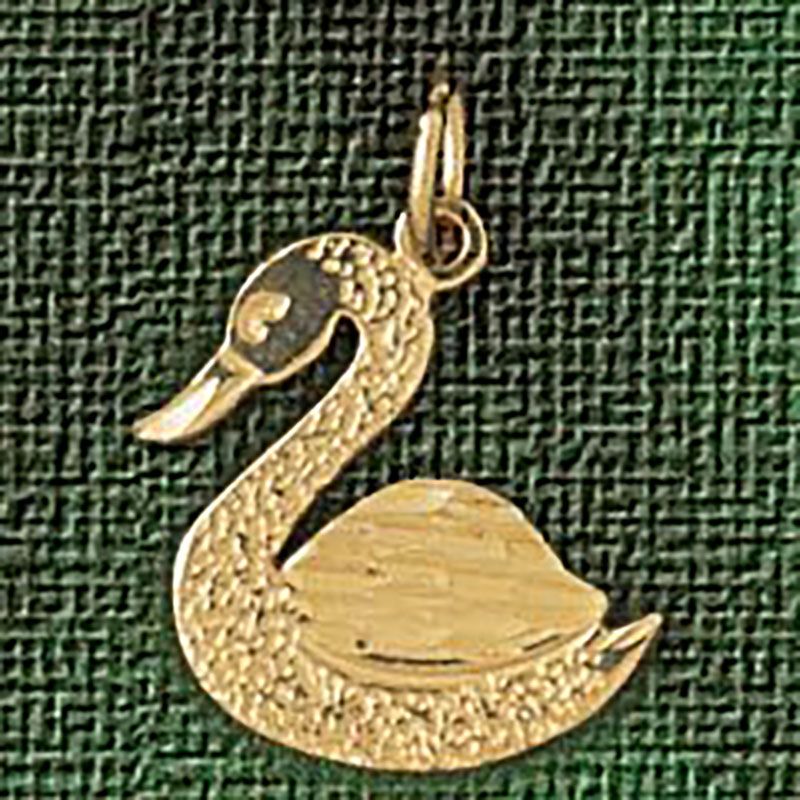 Dazzlers Jewelry Swan Pendant Necklace Charm Bracelet in Yellow, White or Rose Gold 3011, MPN: DZ-3…