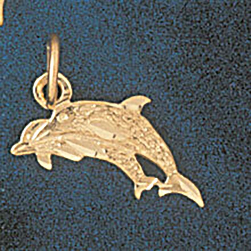 Dazzlers Jewelry Dolphin Pendant Necklace Charm Bracelet in Yellow, White or Rose Gold 384, MPN: DZ…