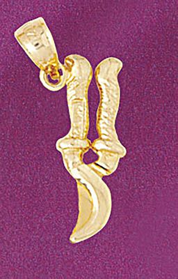 Dazzlers Jewelry Garden Groomer Scissors Pendant Necklace Charm Bracelet in Yellow, White or Rose G…