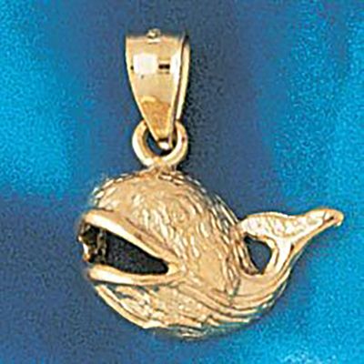 Dazzlers Jewelry Whale Pendant Necklace Charm Bracelet in Yellow, White or Rose Gold 836, MPN: DZ-8…