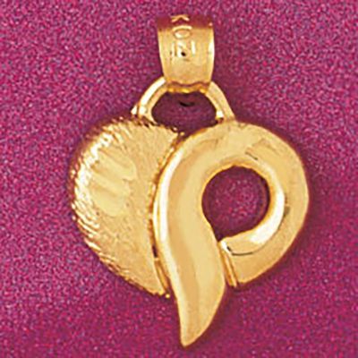 Dazzlers Jewelry Heart Pendant Necklace Charm Bracelet in Yellow, White or Rose Gold 3982, MPN: DZ-…