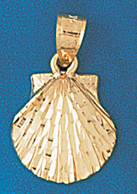 Dazzlers Jewelry Seashell Shell Pendant Necklace Charm Bracelet in Yellow, White or Rose Gold 213, …