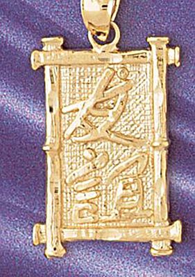 Dazzlers Jewelry Friendship Chinese Sign Pendant Necklace Charm Bracelet in Yellow, White or Rose G…
