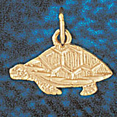 Dazzlers Jewelry Turtle Pendant Necklace Charm Bracelet in Yellow, White or Rose Gold 1011, MPN: DZ…