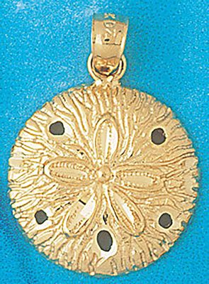 Dazzlers Jewelry Sand Dollar Sea urchins Pendant Necklace Charm Bracelet in Yellow, White or Rose G…