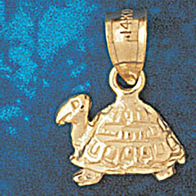 Dazzlers Jewelry Turtle Pendant Necklace Charm Bracelet in Yellow, White or Rose Gold 1010, MPN: DZ…