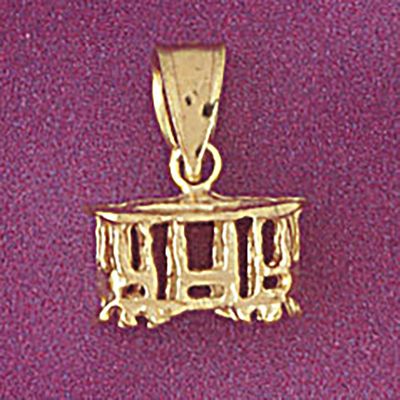 Dazzlers Jewelry Classic Bus Pendant Necklace Charm Bracelet in Yellow, White or Rose Gold 4379, MP…