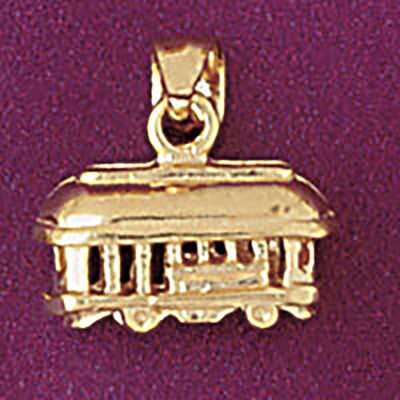 Dazzlers Jewelry Classic Bus Pendant Necklace Charm Bracelet in Yellow, White or Rose Gold 4384, MP…
