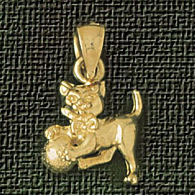 Dazzlers Jewelry 3 Dimensional Cat Pendant Necklace Charm Bracelet in Yellow, White or Rose Gold 20…