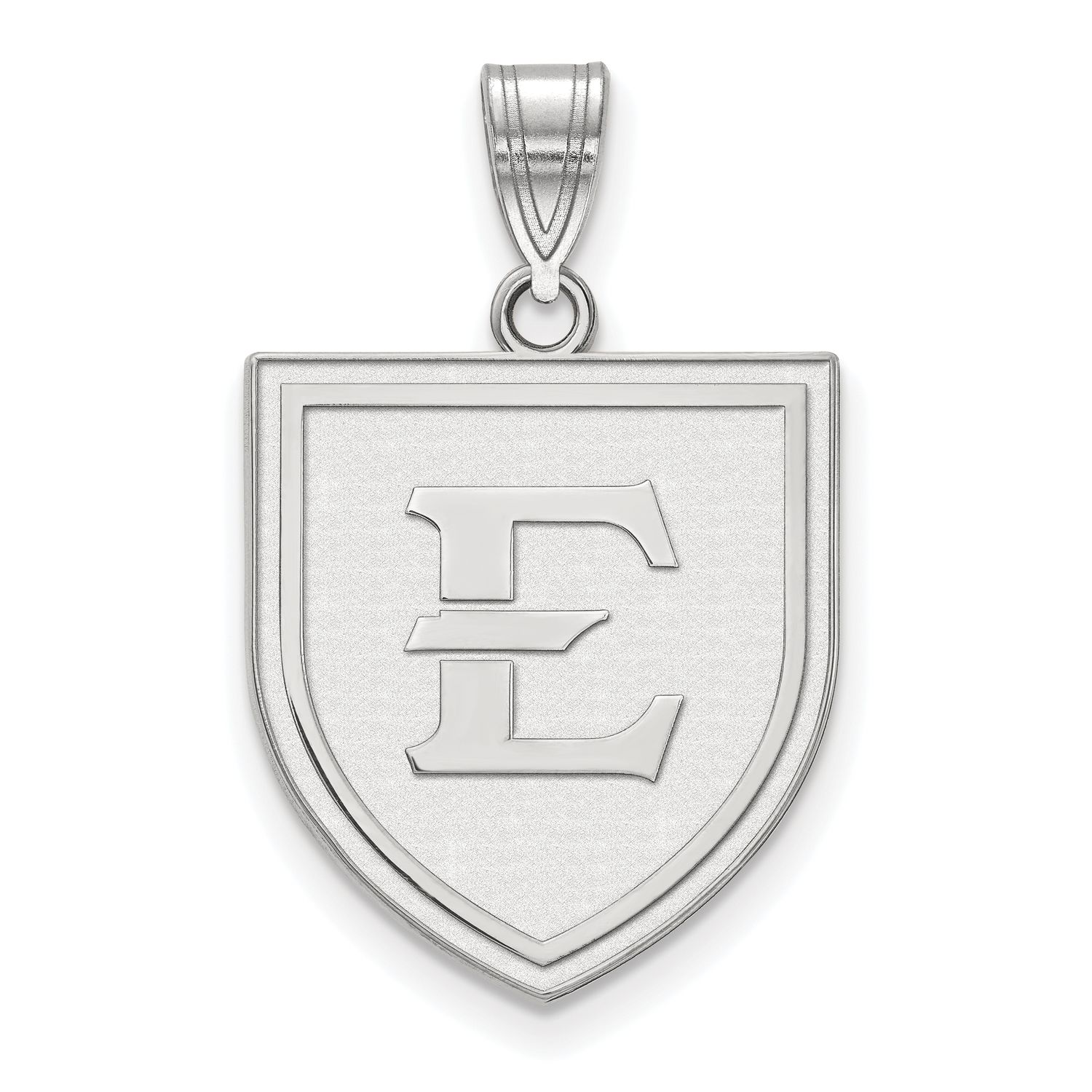 East Tennessee State Large Pendant 14k White Gold 4W002ETS