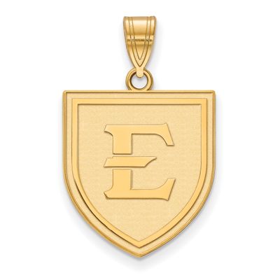 East Tennessee State Large Pendant Gold-plated Silver GP002ETS