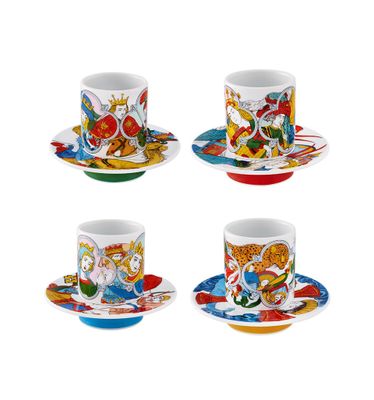 Vista Alegre Portuguese Odissey Set 4 Coffee Cup And Saucers, MPN: 21144473