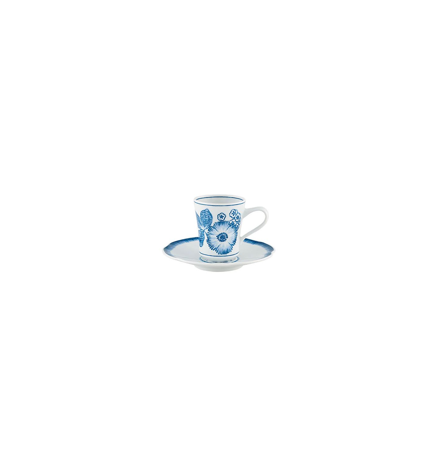 Vista Alegre Coralina Blue Coffee Cup And Saucer, MPN: 21140863