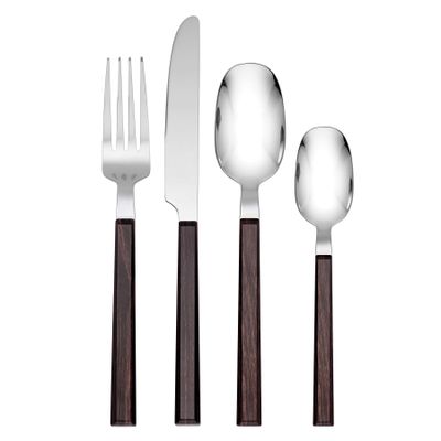 Hampton Forge Henley Brown 16 Piece Flatware Set, MPN: 894318, UPC: 733652177454