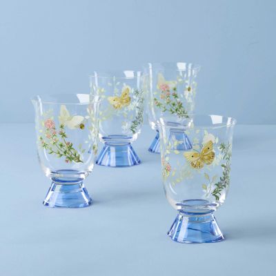 Lenox Butterfly Meadow Herbs Short Tumblers Set of 4, MPN: 897832, UPC: 194372038614