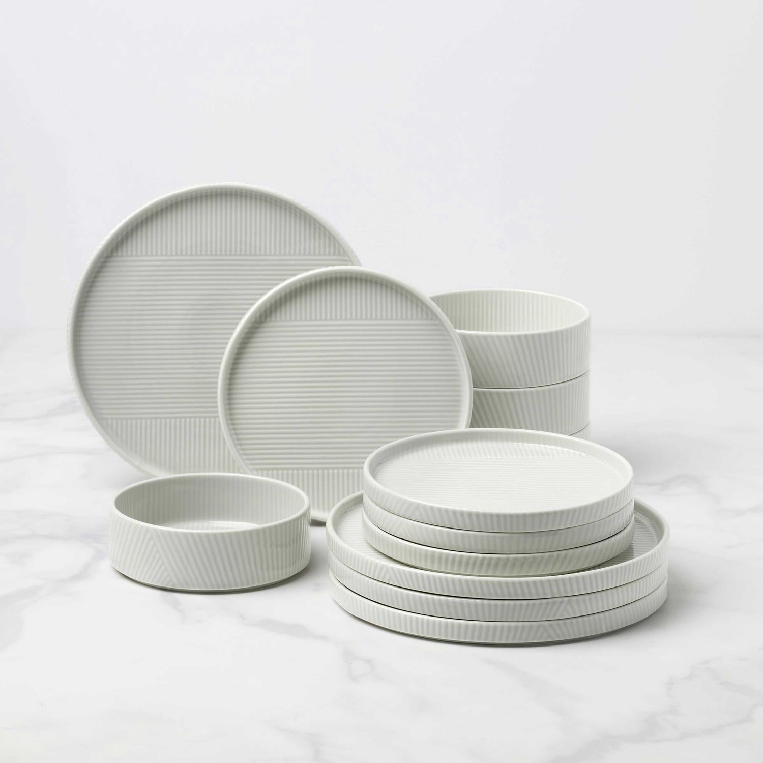 Lenox Modulus 12-Piece Dinnerware Set Vapor, MPN: 897799, UPC: 194372038393